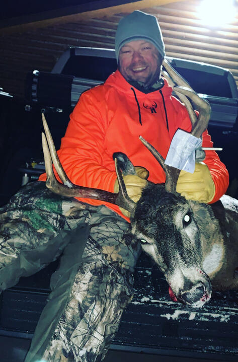 Erik after a very memorable & successful hunt